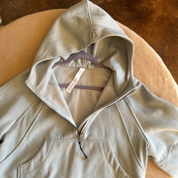 Lululemon Scuba Oversized Half-Zip Hoodie Powder Blue - Picture 9 of 14